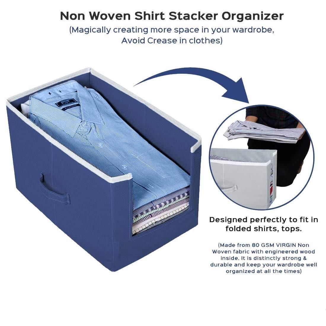 Closet Organizer-Foldable Shirts and Clothing Organizer Stackers